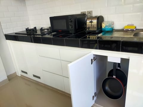 Shared fridge, microwave