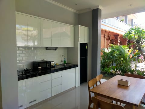 Shared fridge, microwave