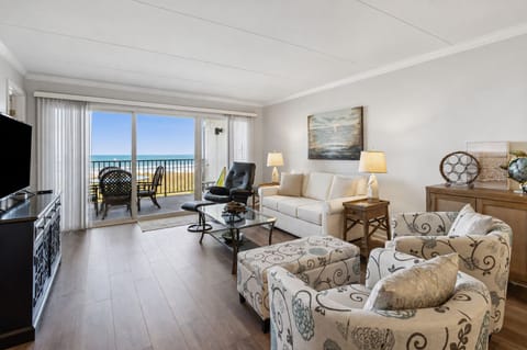Access Your Private Oceanfront Balcony from the Living Room