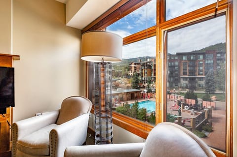 Living Area with Great View of Pool
