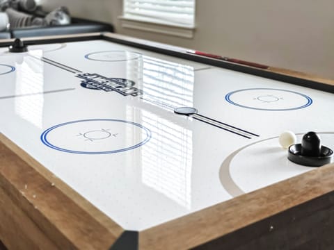 Air Hockey Table with Ping Pong Table Topper