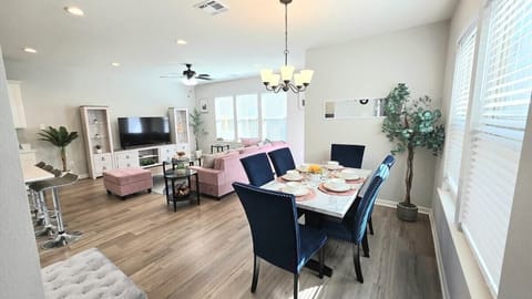Dining Room with Cozy Living Area 