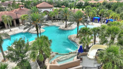 Outdoor pool, a heated pool, sun loungers