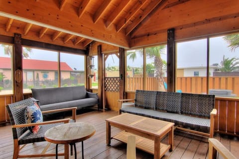 Beautiful screened outdoor living space