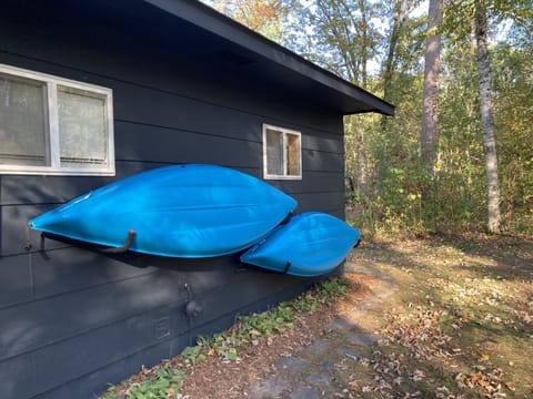 Kayaks for guests to use; you will need a big enough vehicle for hauling.
