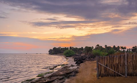 Private beach