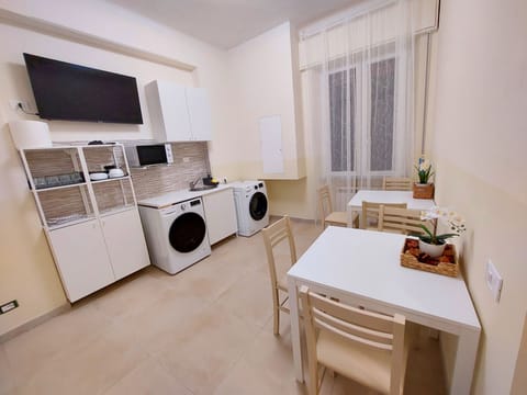 Mini-fridge, microwave, espresso maker, coffee/tea maker