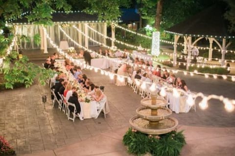 Outdoor wedding area