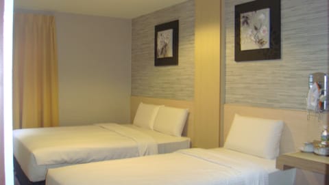 Family Room | Desk, blackout drapes, soundproofing, iron/ironing board