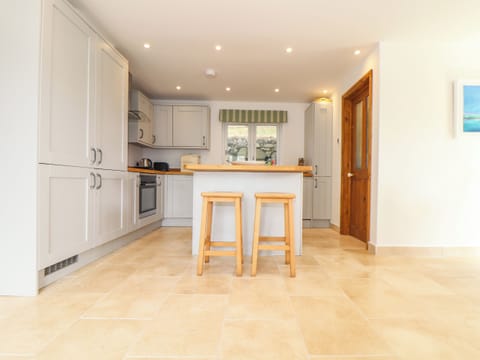 Fridge, dishwasher, electric kettle, toaster