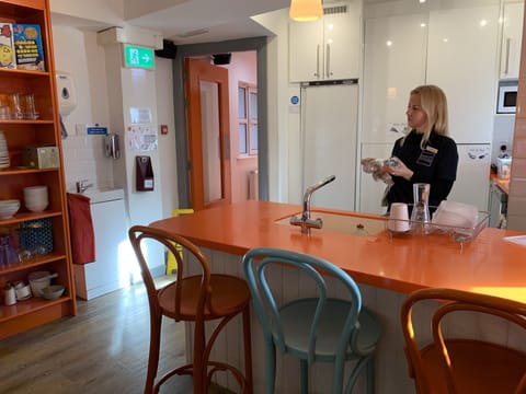 Shared fridge, microwave, oven, stovetop