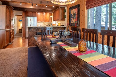 Dining area and kitchen