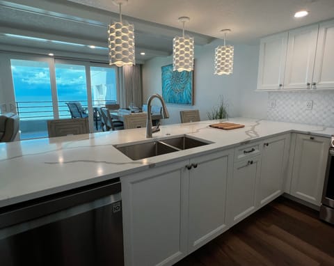 View of the beach from the kitchen, too! - View of the beach from the kitchen, too!