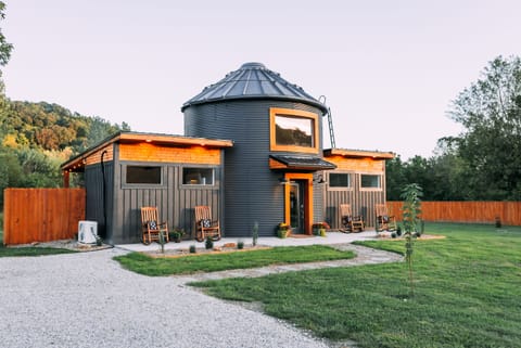 The Silo Cottage, from Driveway