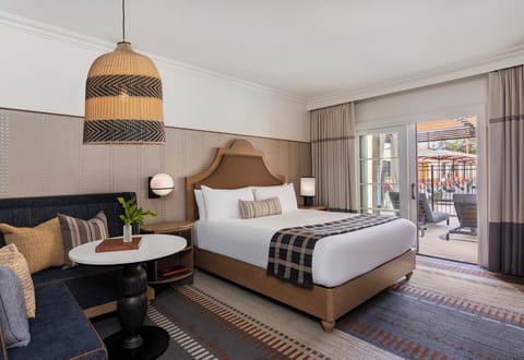 Poolside Suite | Premium bedding, in-room safe, iron/ironing board, Internet