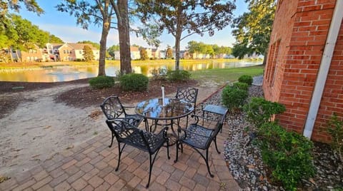 Patio area for our building