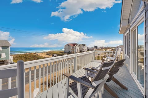 Listen to the sound of the waves and feel the salt air while you lounge on the top deck!