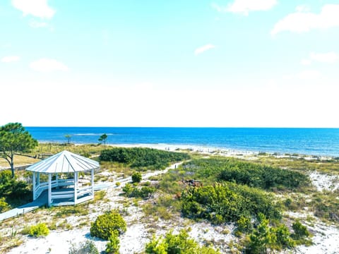 View of the gazebo