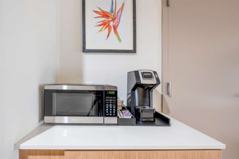 Premium bedding, down comforters, desk, blackout drapes