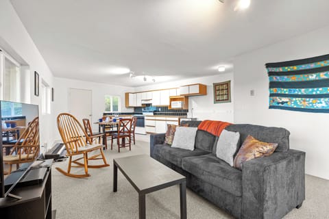 This open-concept living space offers seamless transitions. 