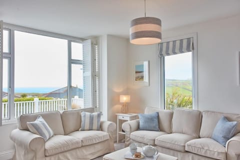 Tamarisk House, Newquay. Ground floor: Sitting room, get cosy and watch the world go by