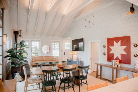 Vaulted ceilings, flooded with light