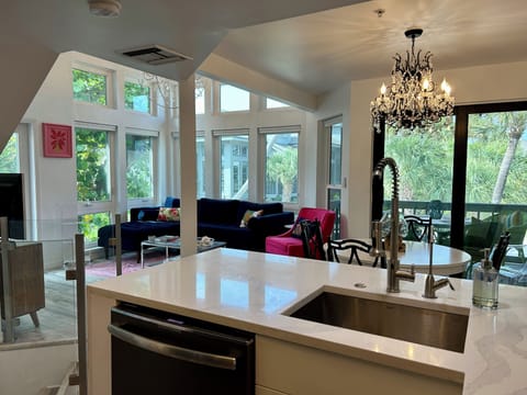 Open Kitchen to Living and Dining 
