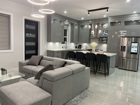 Kitchen and living room