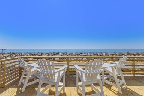 Enjoy the expansive newly built deck with ample seating