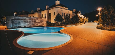 Outdoor swimming pool in Baltica Heaven