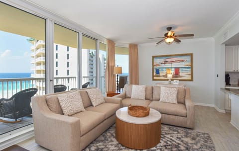 Silver Shells St. Croix 1006 - Living Area with Balcony Access