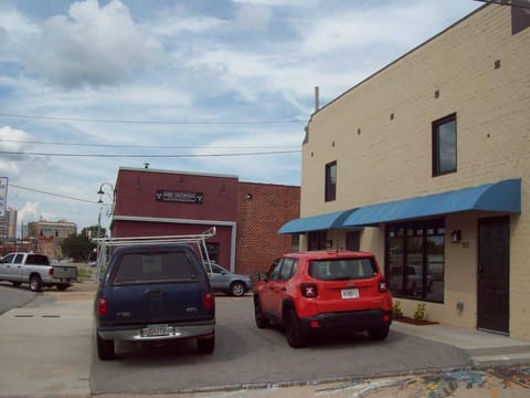      Front of Building w/ 2 Off-Street 
            Parking Spots per Loft