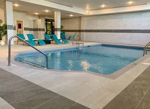 Indoor pool, seasonal outdoor pool, sun loungers