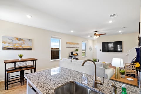 Open concept kitchen with nightlines throughout.
