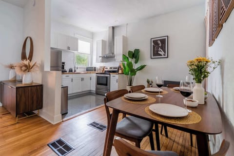 Our secondary dining nook is perfectly positioned right off the kitchen—ideal for quick breakfasts or intimate late-night snacks.