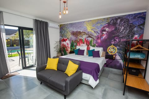 Grand Room 1 = iLanga = Double room with king-size bed or 2 single beds | Individually decorated, individually furnished, blackout drapes