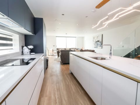 Fridge, dishwasher, electric kettle, toaster