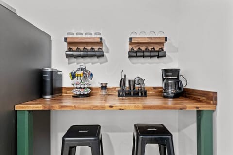 Sip, Savor, and Socialize in this charming coffee and bar nook.