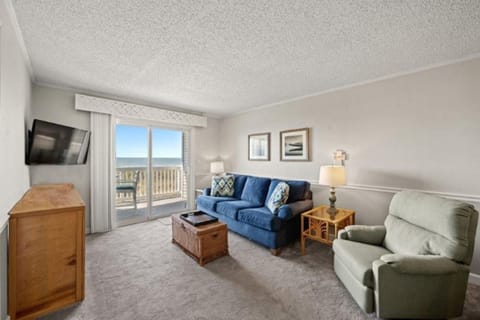 The ocean front living room is fabulous for movie night with the family.