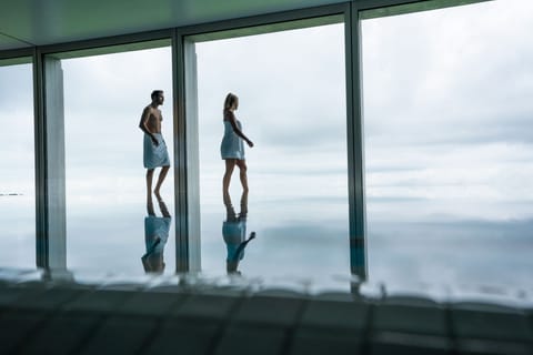 Indoor pool, open 7:00 AM to 9:00 PM, pool umbrellas, sun loungers