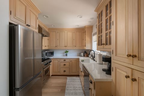 Kitchen Samsung Fridge and Viking Range  

