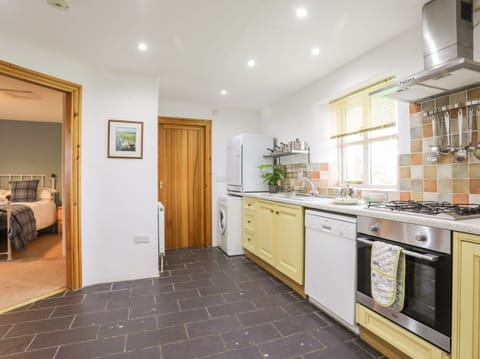 Fridge, dishwasher, electric kettle, toaster