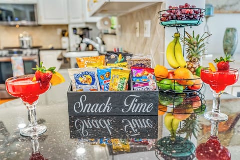 Pull a stool up to the snack bar, have a drink, or help the cook prepare a meal