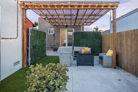 These gates close to separate front house from back studio