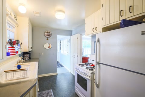 Kitchen- refrigerator and stove