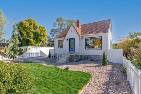 Front view and front yard