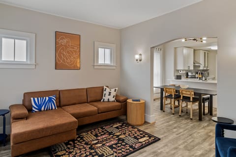 Stay connected with your group in this open floor plan design.