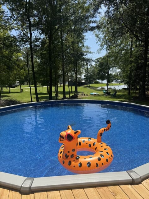 relax by the pool, lakeside! *pool floats not provided.