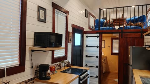 Front door entrance looking to bathroom