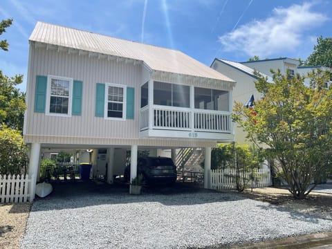 Front view of the beach house